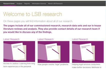 LSB Research Pages Screenshot